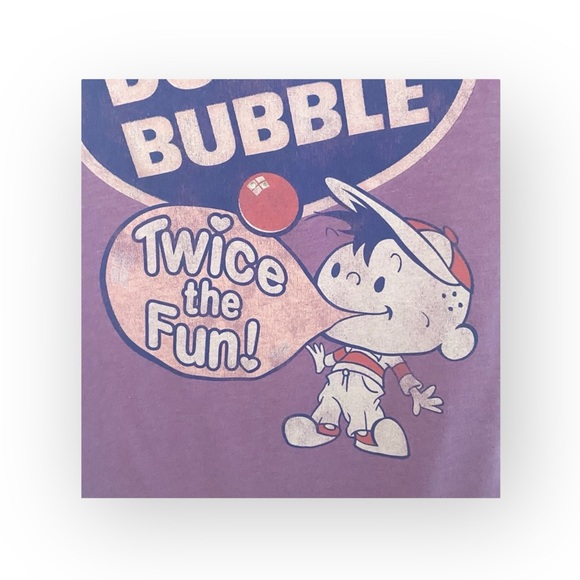 new Garan-Tees  Girls Dubble Bubble Glitter Tee  Lavender  Girls Large 10 12 - Picture 4 of 16